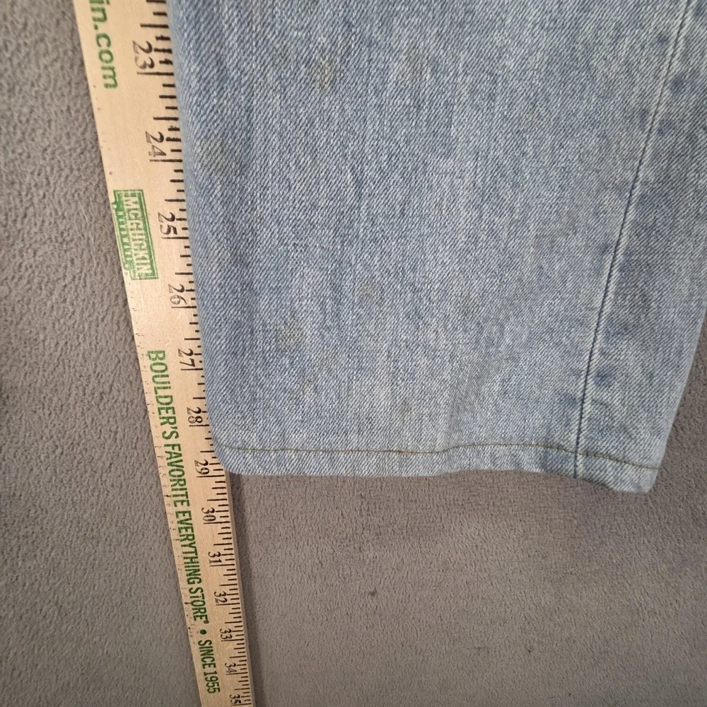 VTG Levis 501 Jeans Mens Light Wash Blue Straight Button Fly Fits 30x29